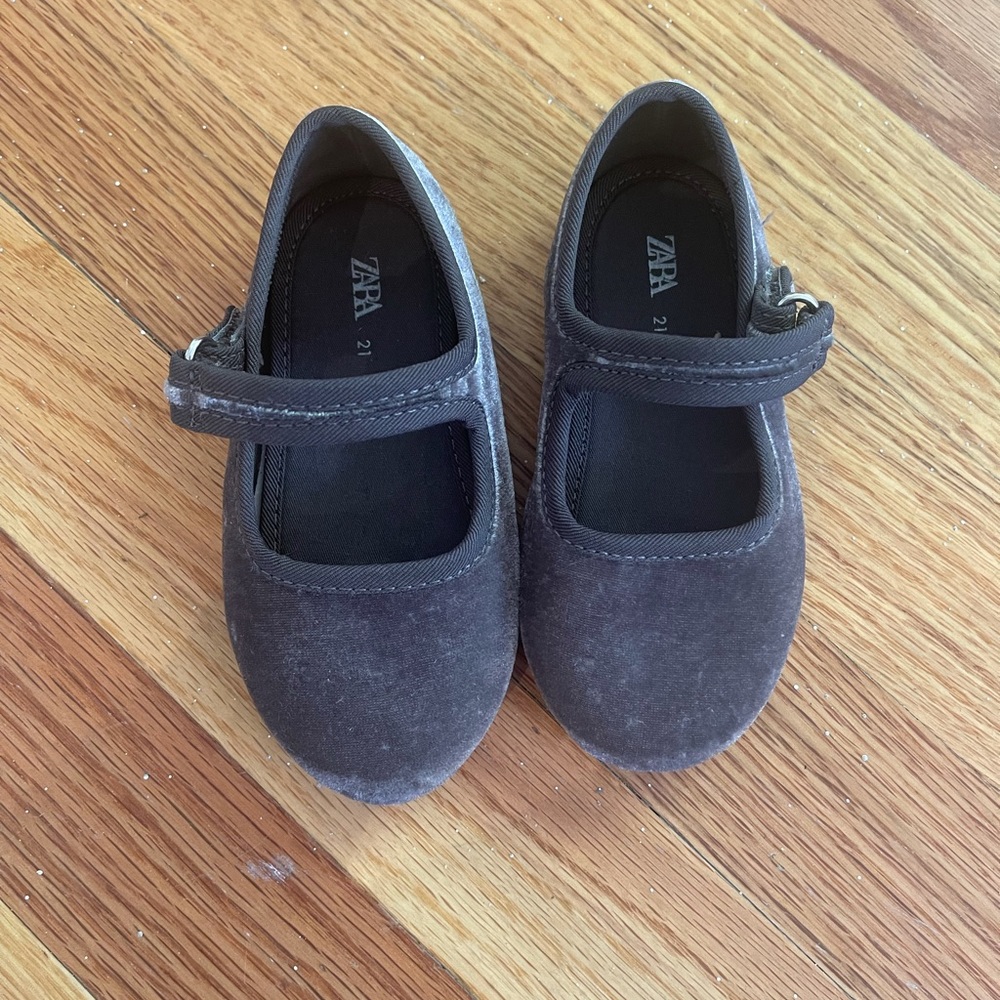 Zara velvet shoes